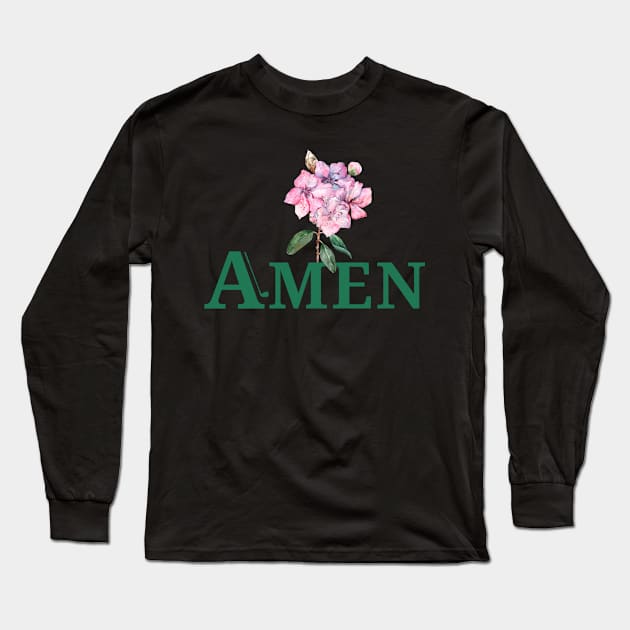 AMEN MASTERS GOLF (V7) Long Sleeve T-Shirt by TreSiameseTee